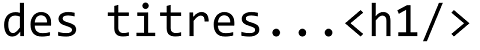 des titres